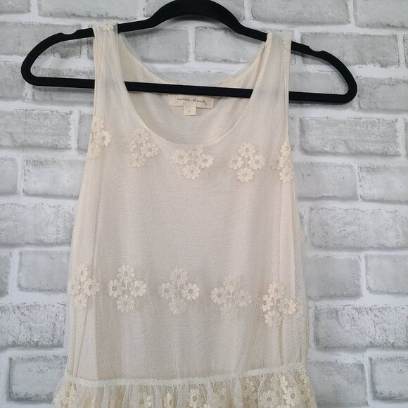 Painted Threads Ivory Lace Slip Dress S Feminine Romantic Fairycore Coquette - Picture 3 of 10